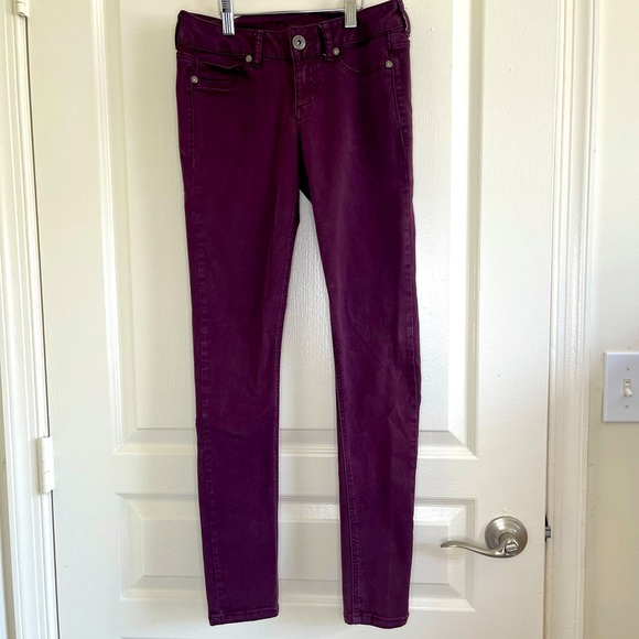 Maurices The Skinny Ponte Ankle Pant Small Purple XS - Picture 7 of 8